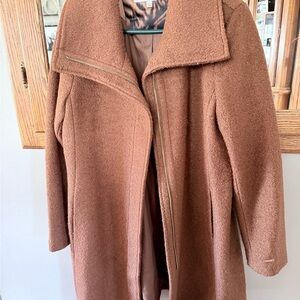 Nine West Women's Brown Teddy Jacket large like new
